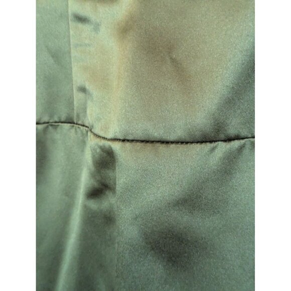 Jim Hjelm Occasions Green Satin Strapless Dress Size 6 Formal Gown Midi - Picture 2 of 4